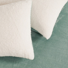 Berryl Teddy Sherpa Velvet European Pillowcases (Set of 2)